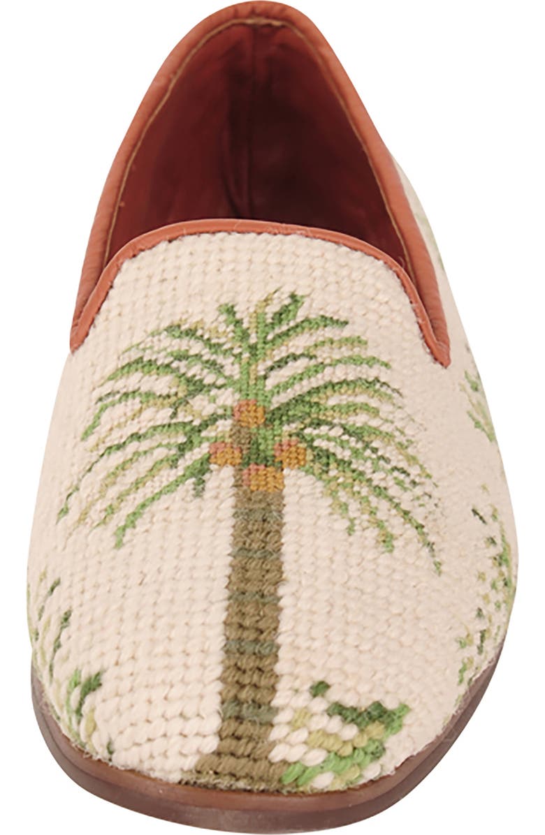 ByPaige BY PAIGE Needlepoint Traditional Palm on Sand Flat, Alternate, color, Sand