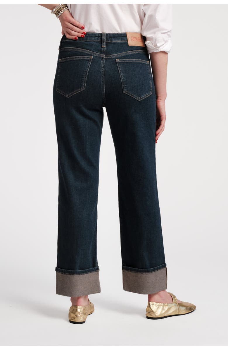 Frances Valentine Smarty Cuffed Jean, Alternate, color, Denim