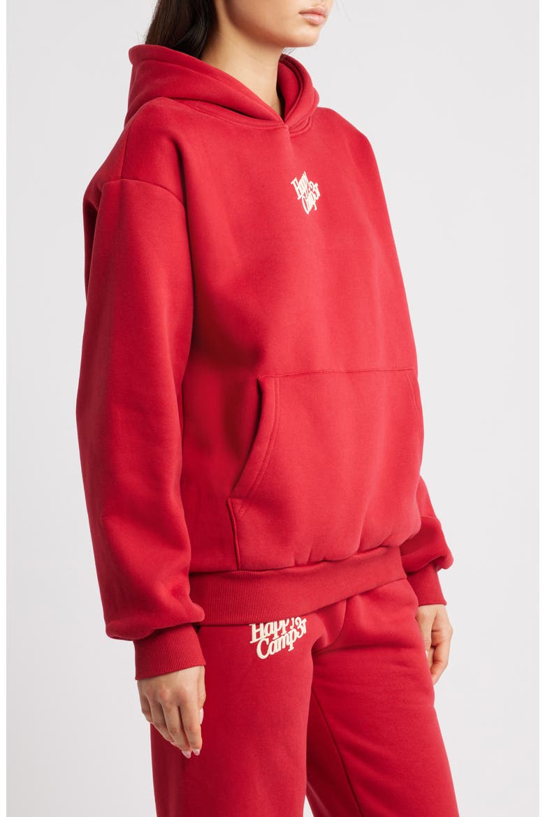 Puff Series Core Logo Cotton Blend Hoodie, Alternate, color, POMEGRANATE RED