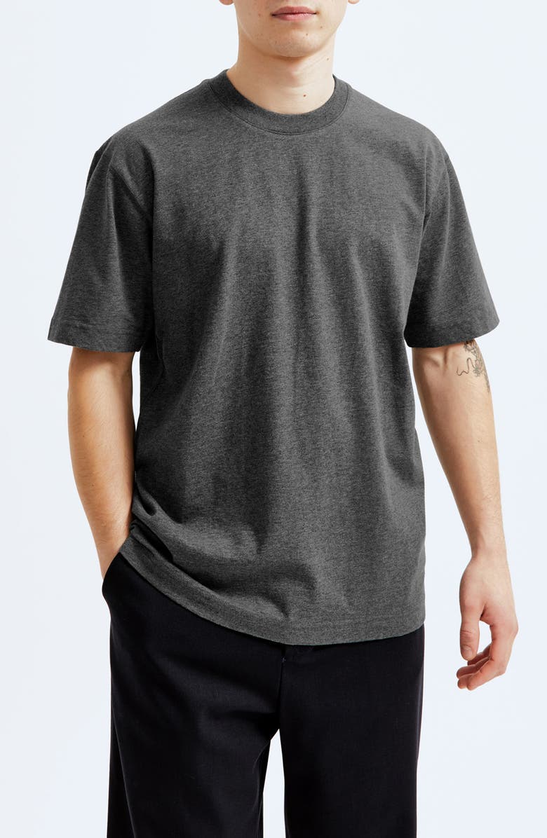Reigning Champ Midweight Jersey T-Shirt, Main, color, Hcarbon