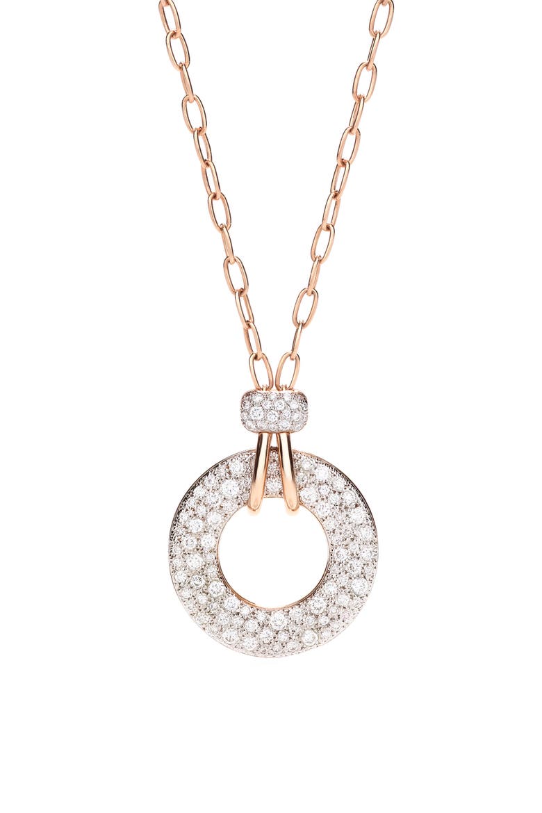 Iconica Diamond Pendant Necklace, Main, color, 18K ROSE GOLD