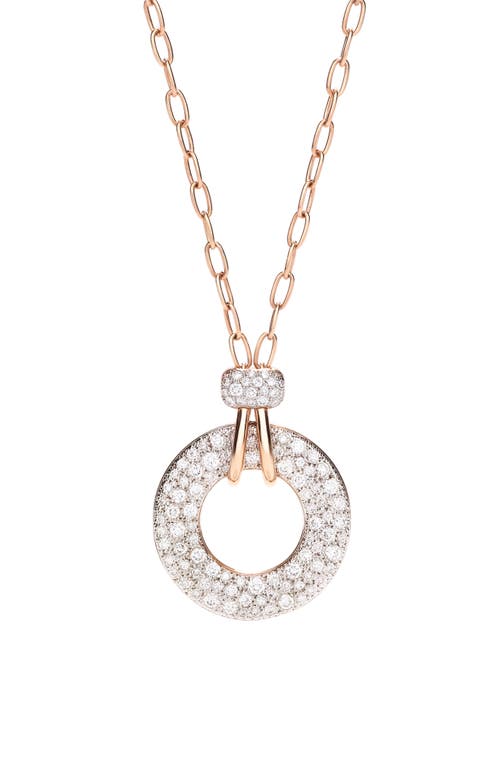 Pomellato Iconica Diamond Pendant Necklace In Pink
