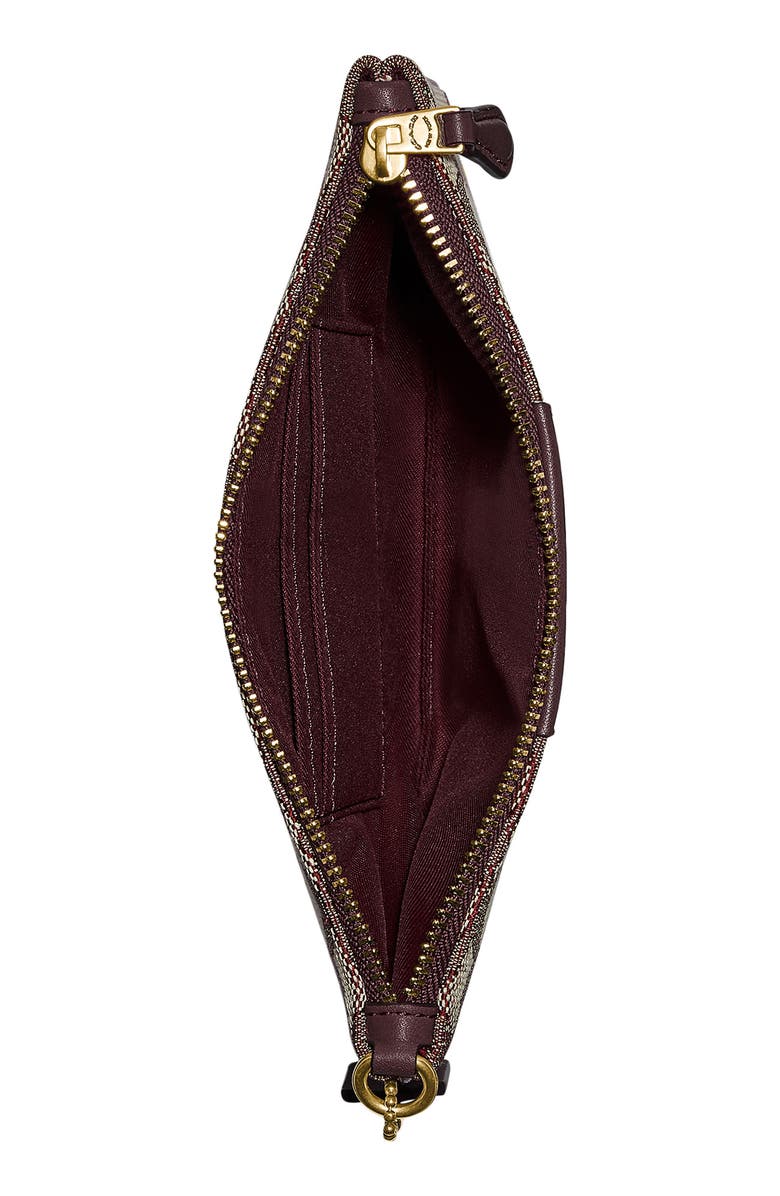 COACH Signature Jacquard Small Wristlet, Alternate, color,