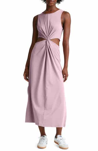 Around the World Front Twist Midi Dress