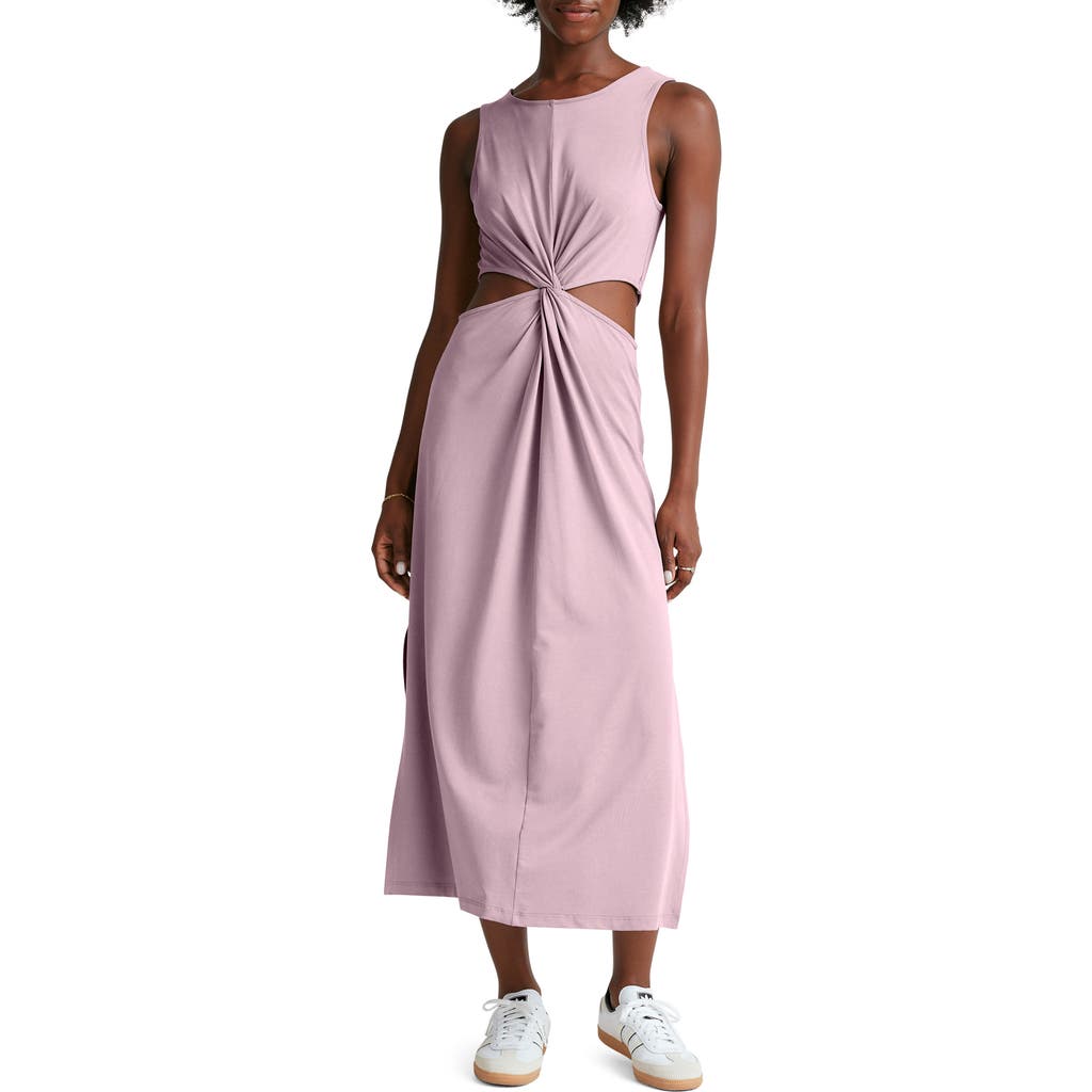Beyond Yoga Around the World Front Twist Midi Dress in Blush Blooms  product
