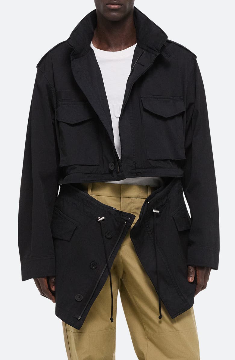 Helmut Lang Dissected Zip Panel Field Jacket, Main, color, 