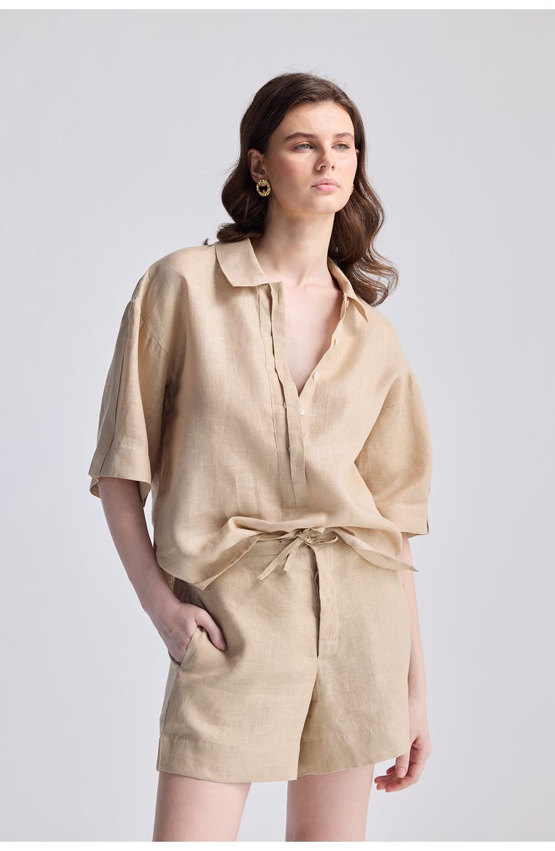 Reistor Drawstring Shorts, Alternate, color, Neutral Beige