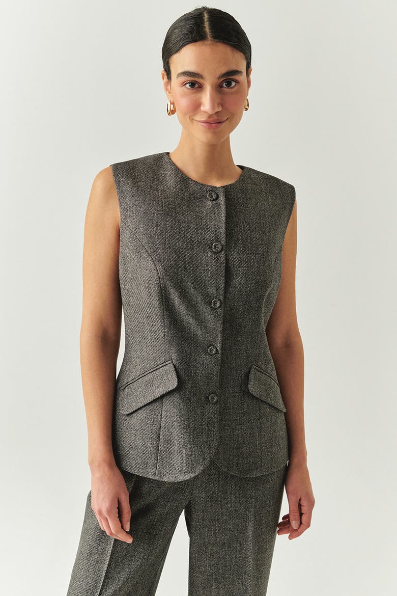 Royal Sleeveless Vest, Main, color, GREY