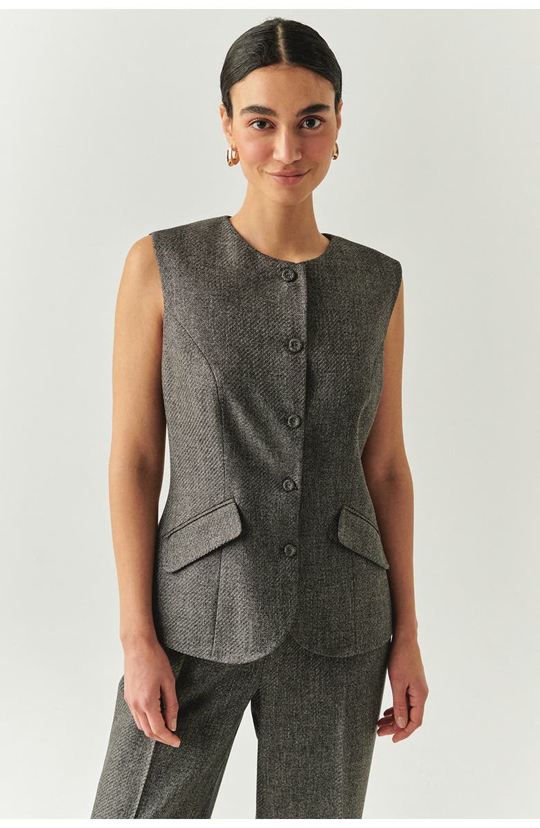 Exquise Royal Sleeveless Vest, Main, color, Grey