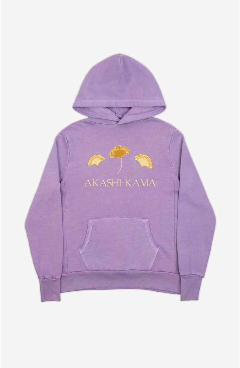 AKASHI-KAMA Ginkgo Leaf Hoodie, Main, color, Wisteria