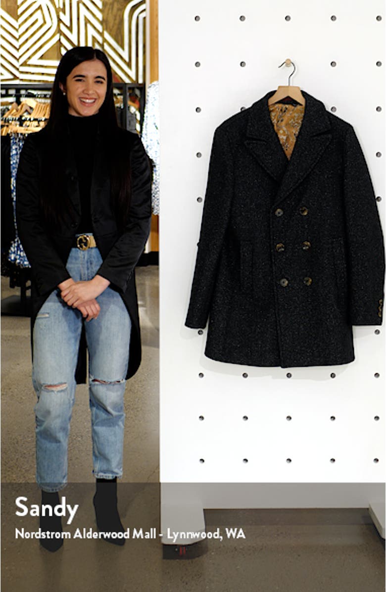 Loch Herringbone Peacoat, sales video thumbnail