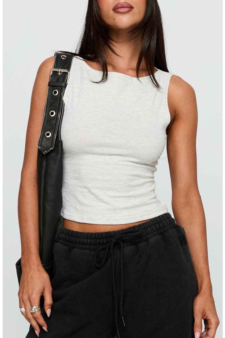 Bleeker Marl Sleeveless Top, Main, color, GREY MARLE