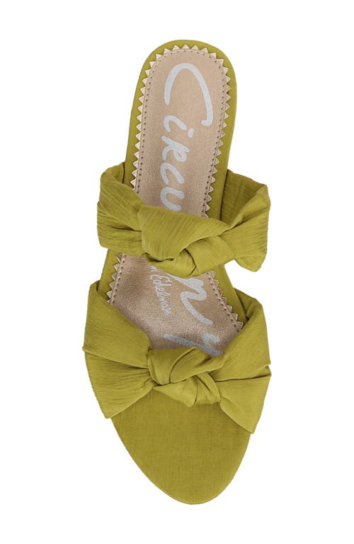 Circus Ny By Sam Edelman Marissa Two Strap Sandal In Dark Lime Sorbet
