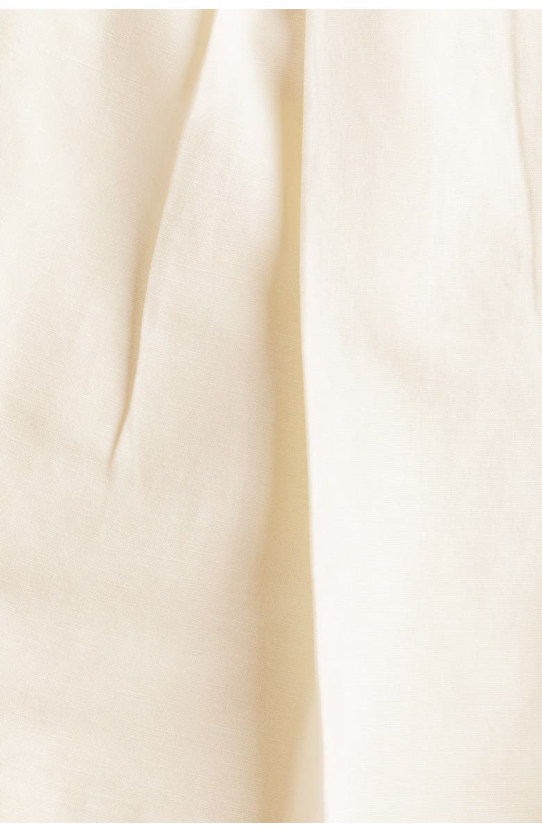 H&M Tailored Linen-blend Shorts, Alternate, color, Ivory