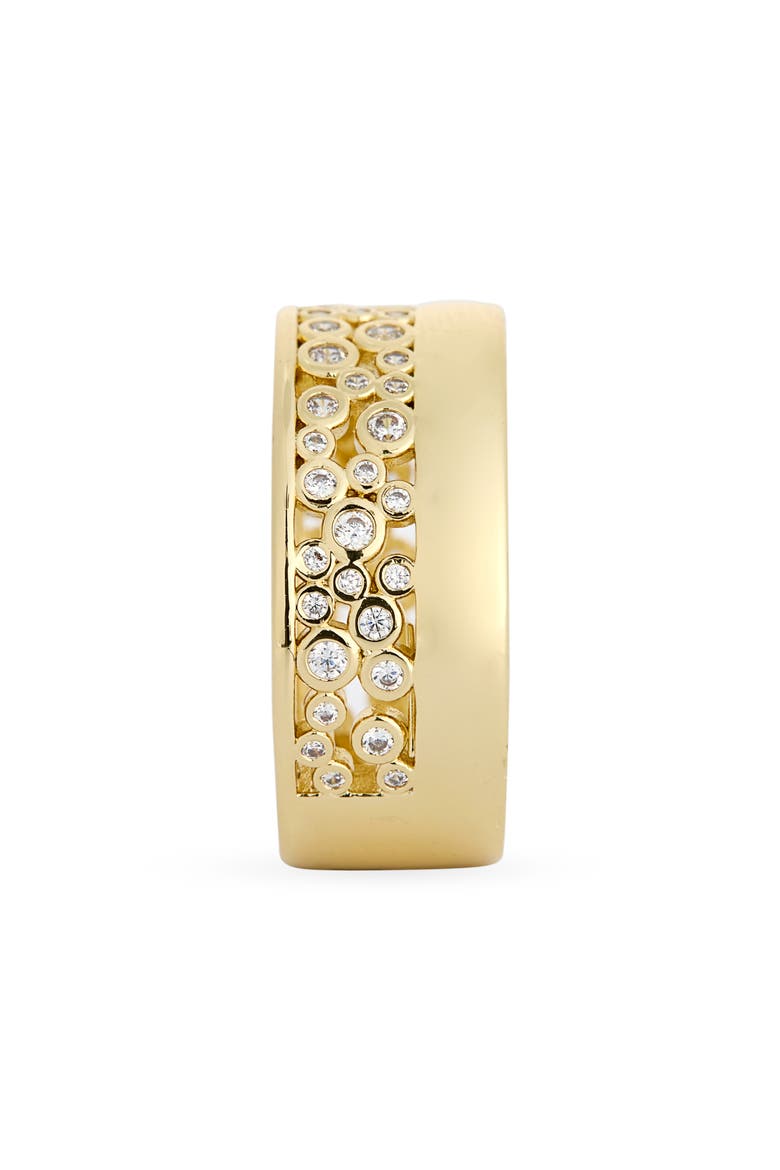 Scattered Cubic Zirconia Band Ring, Alternate, color, CLEAR / GOLD