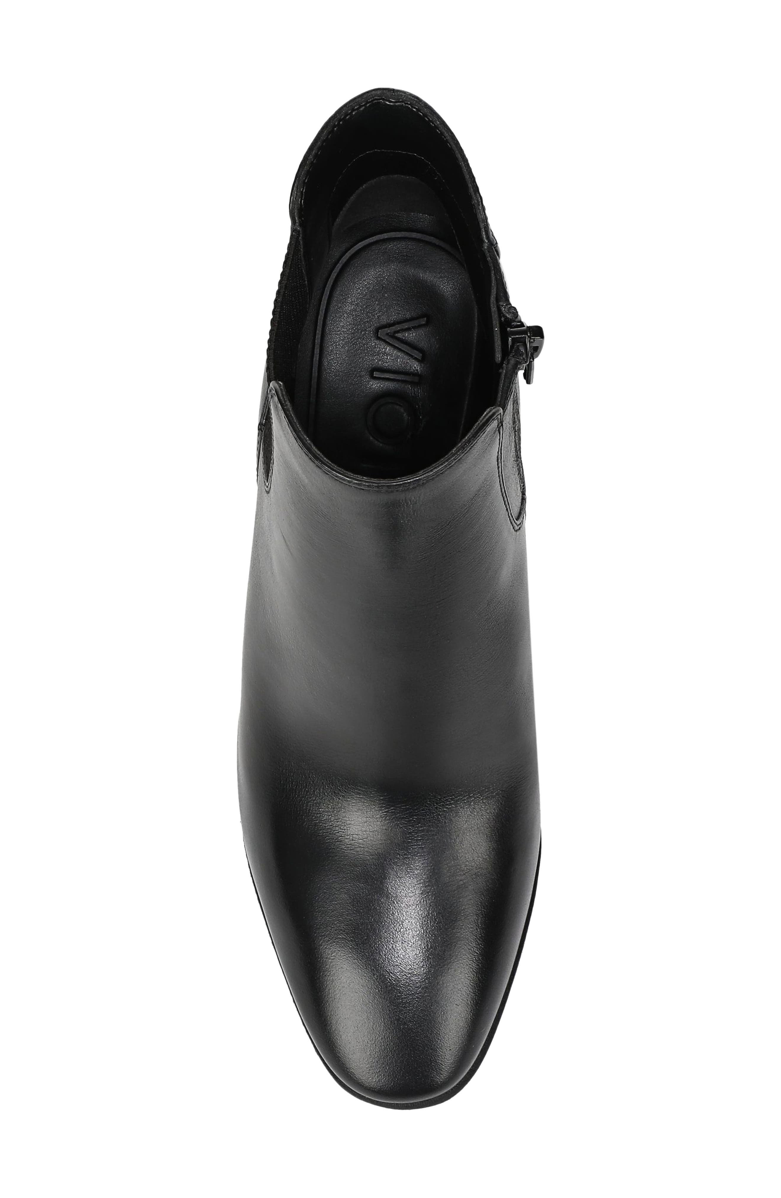 Anastacia Leather Bootie, Alternate, color, BLACK LEATHER