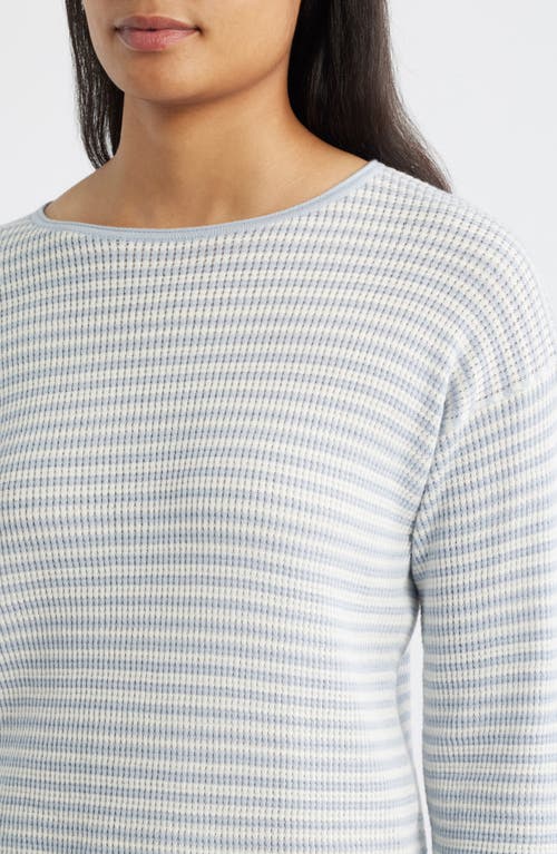 Margaret O'leary Open Stitch Top In Gray