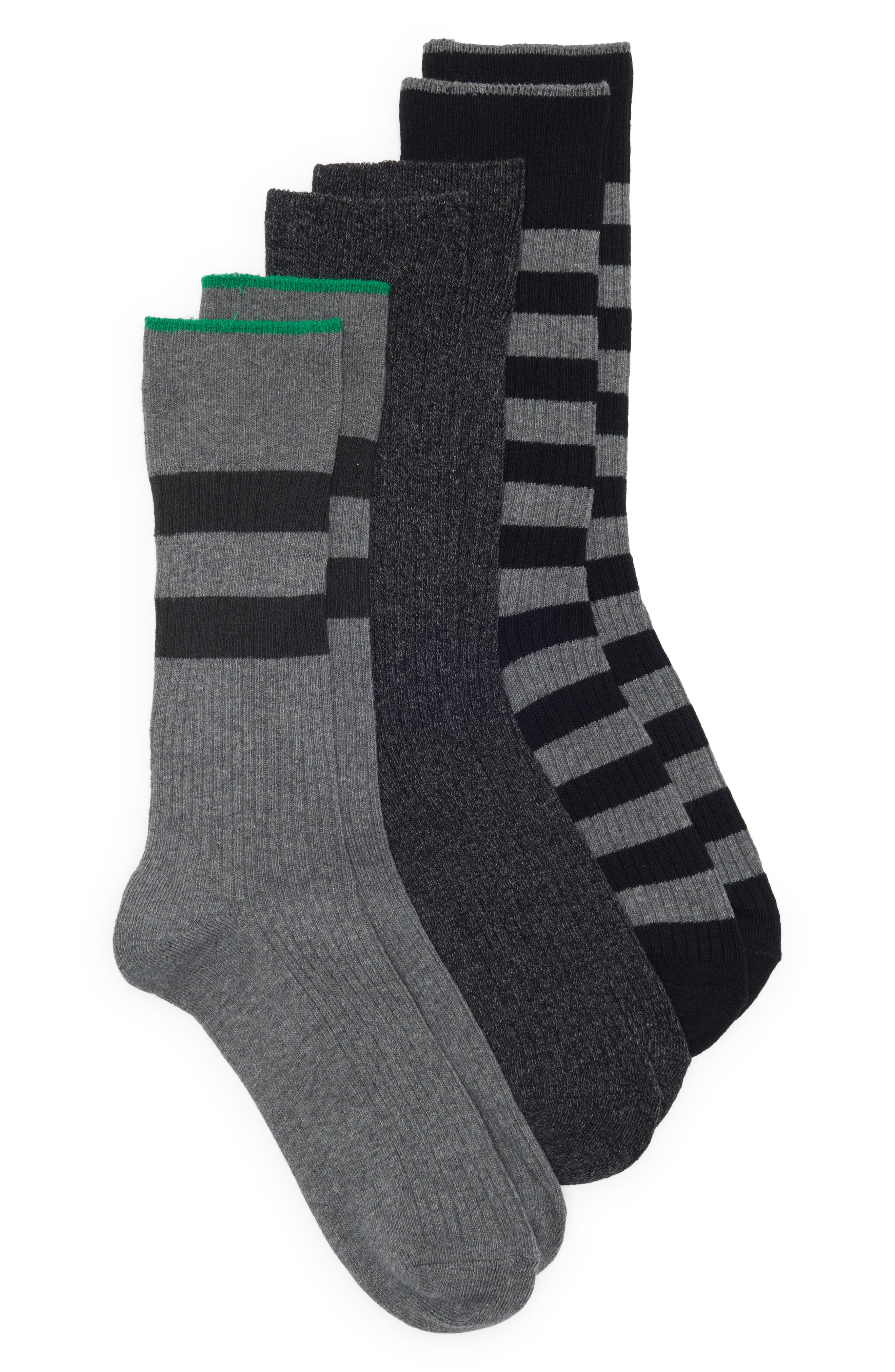 Assorted 3-Pack Crew Socks