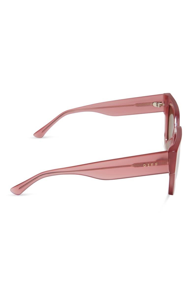 Remi II 53mm Polarized Square Sunglasses, Alternate, color, GUAVA / BROWN GRADIENT