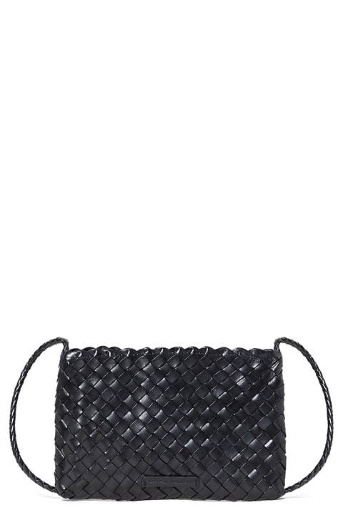 Marison Woven Leather Crossbody Pouch