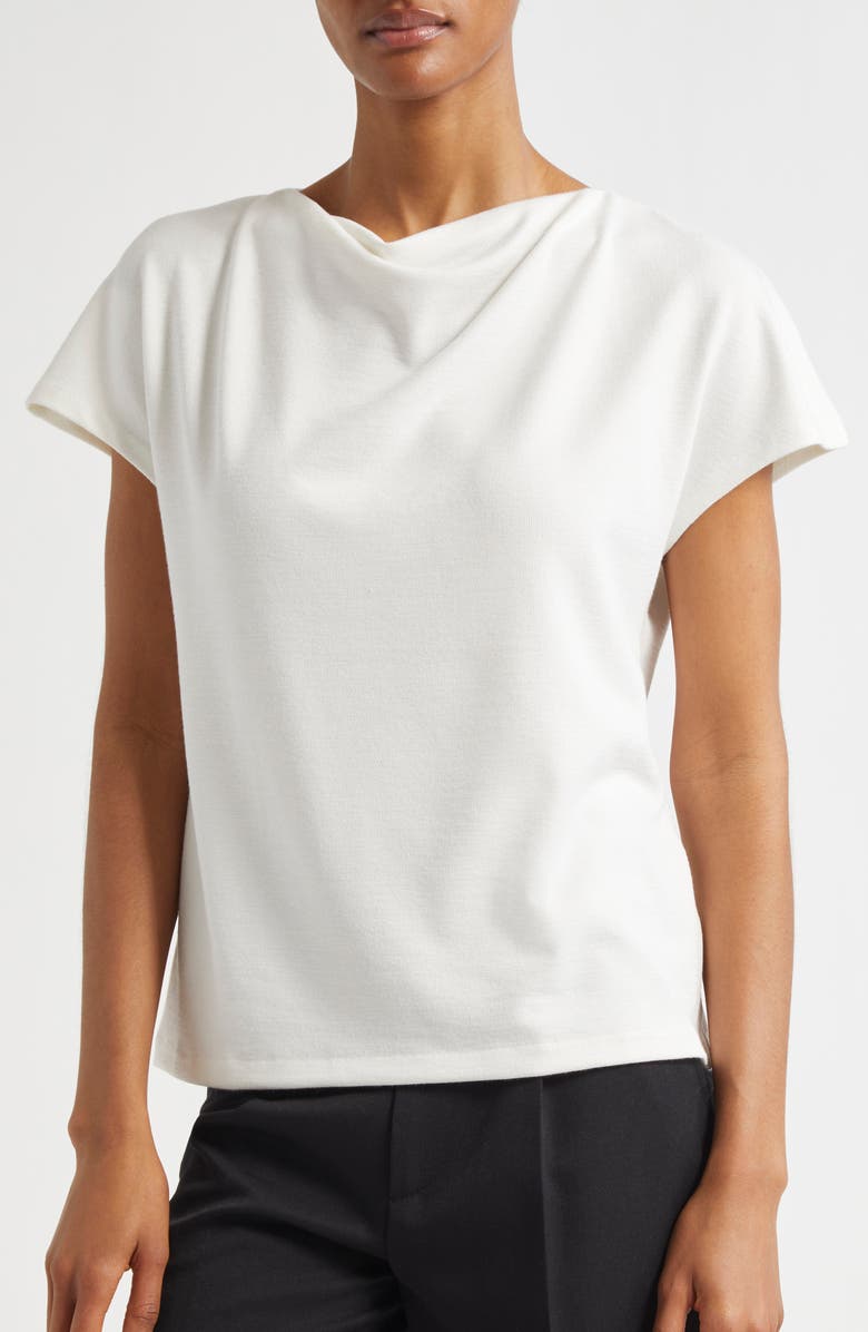 Vince Cowl Neck Top, Alternate, color, Bone