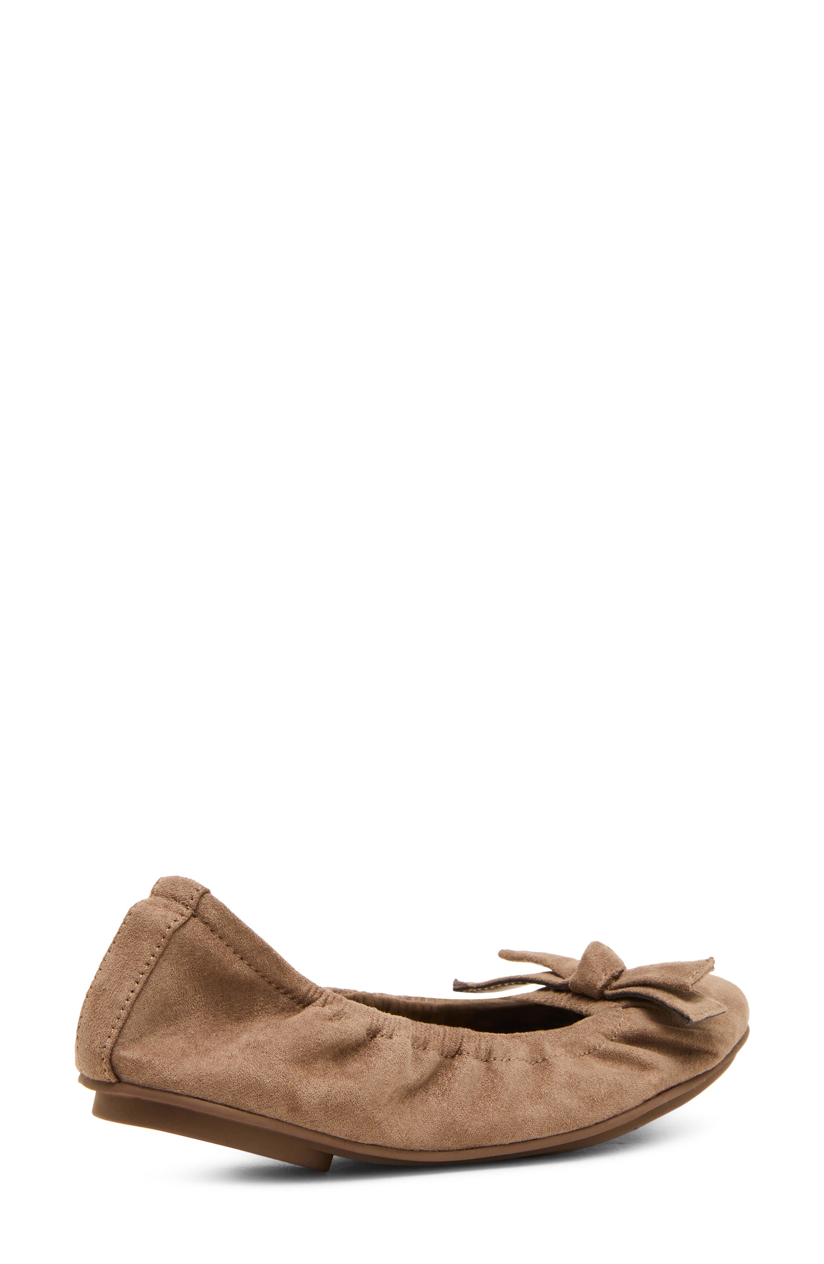 Charity Flat, Alternate, color, TAUPE MICROSUEDE