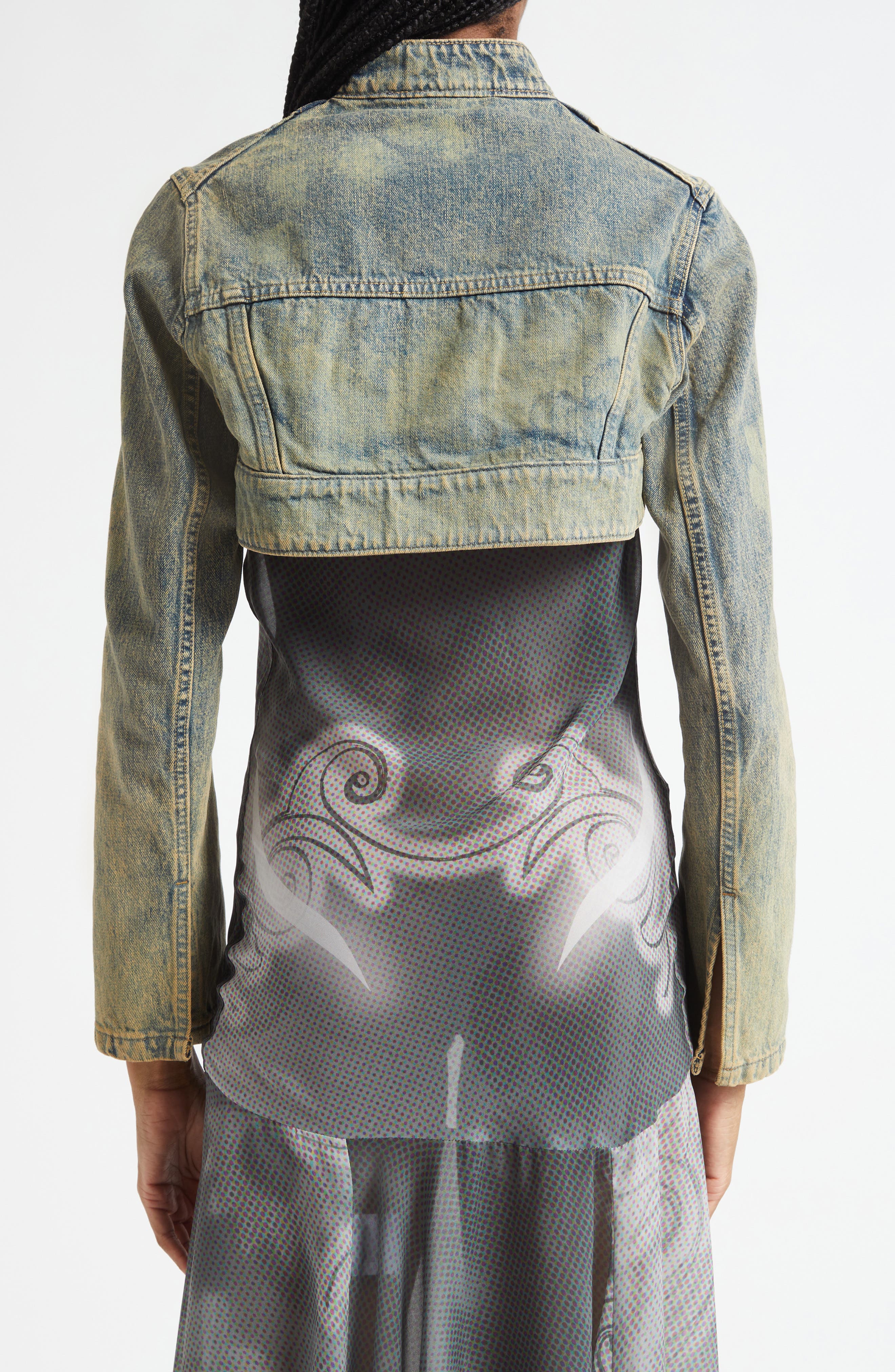 Denim Bolero Jacket - image 2