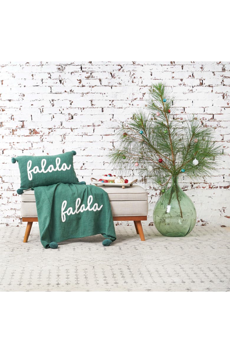 carol & frank A Christmas Holiday Tufted Solid Pillow Collection, Alternate, color, Green