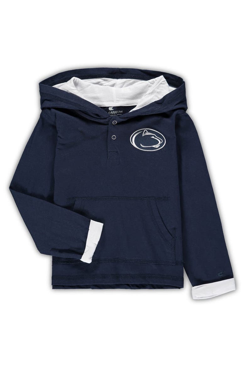 Toddler Colosseum Navy/Heathered Gray Penn State Nittany Lions Poppies Hoodie and Sweatpants Set, Alternate, color, Navy