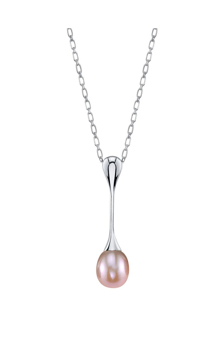 Pink Freshwater Pearl Long Teardrop Pendant, Main, color, Pink Pearl