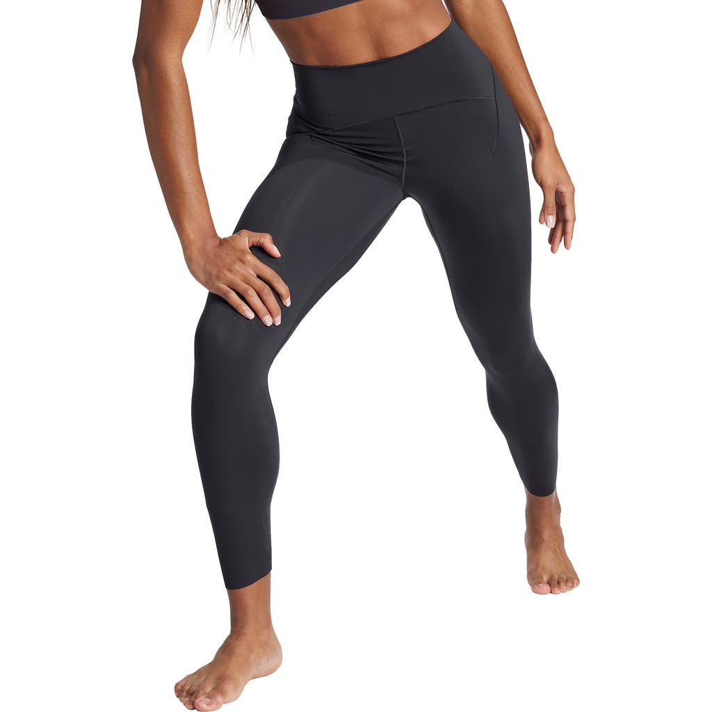 Shop Adidas Originals Adidas All Me Luxe 7/8 Leggings In Black