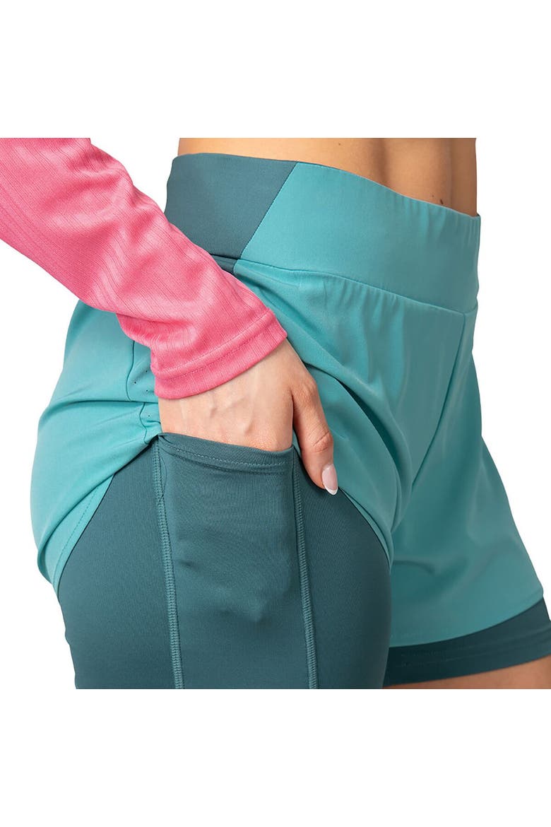 Mija Training Short - Women's, Alternate, color, Blue Lagoon
