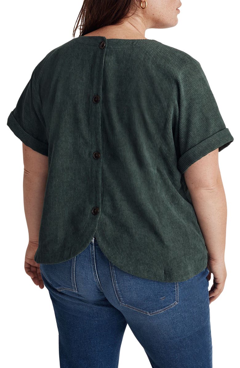 Madewell Renata V-Neck Corduroy Top, Alternate, color,