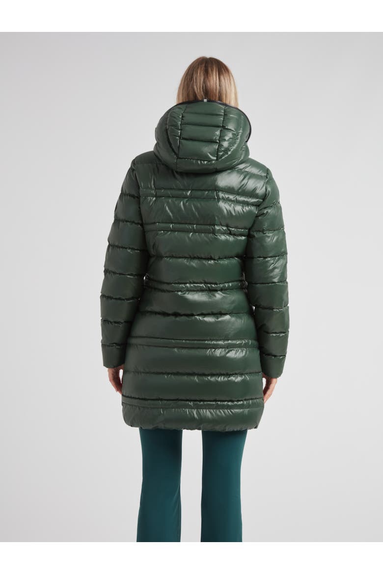 R4D Tramline Hooded Puffer Coat, Alternate, color, EMERALD/BLACK