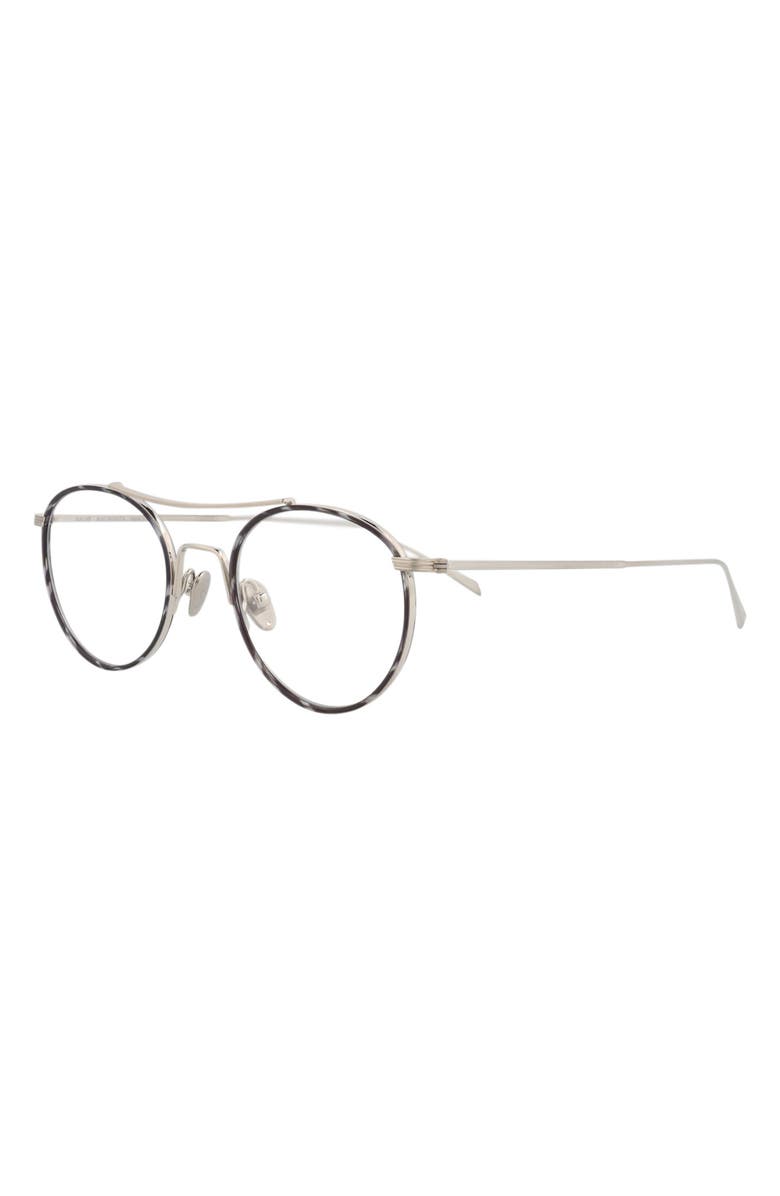 Maui Jim 48mm Round Optical Frames, Alternate, color, Grey Silver Transparent
