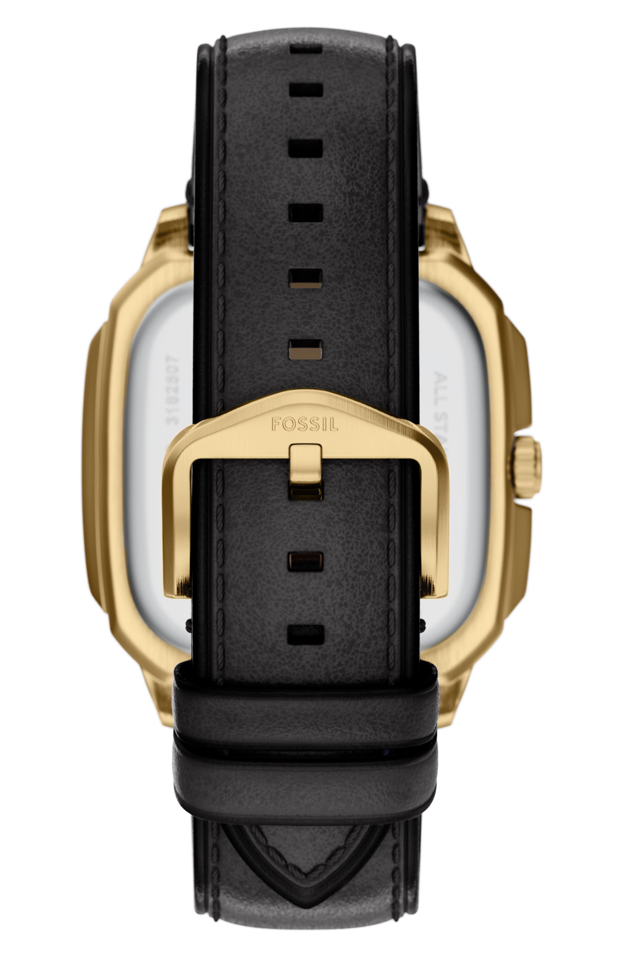 Fossil Crosby Leather Strap Watch, 42mm x 30mm (Men) | Nordstrom
