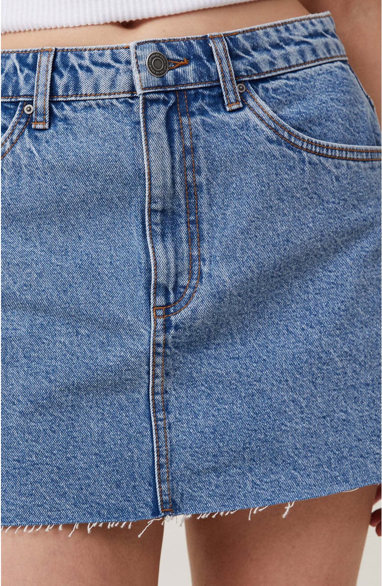 Cotton On Women's Denim Mini Skirt, Alternate, color, 