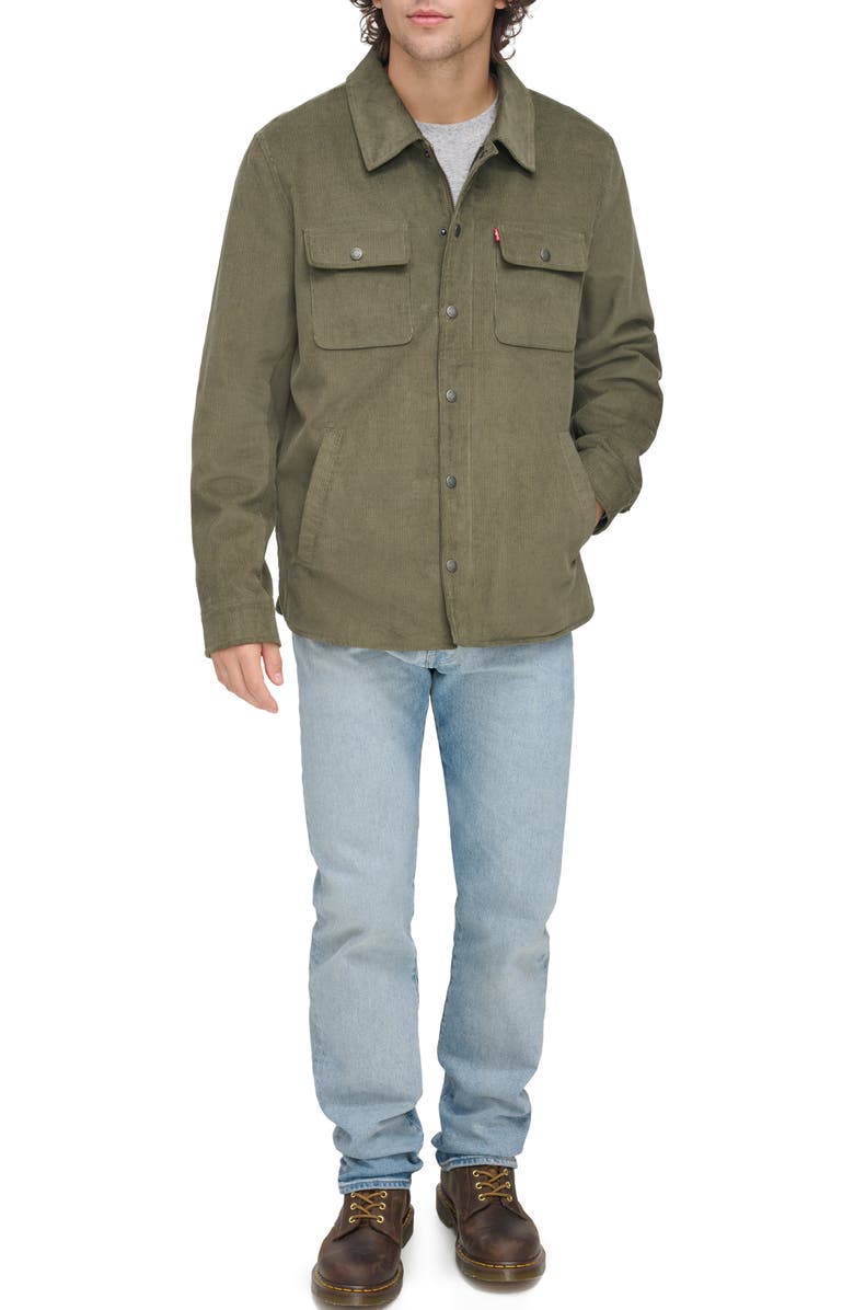 Levi's<sup>®</sup> Cotton Corduroy Shacket, Alternate, color, Grape Leaf