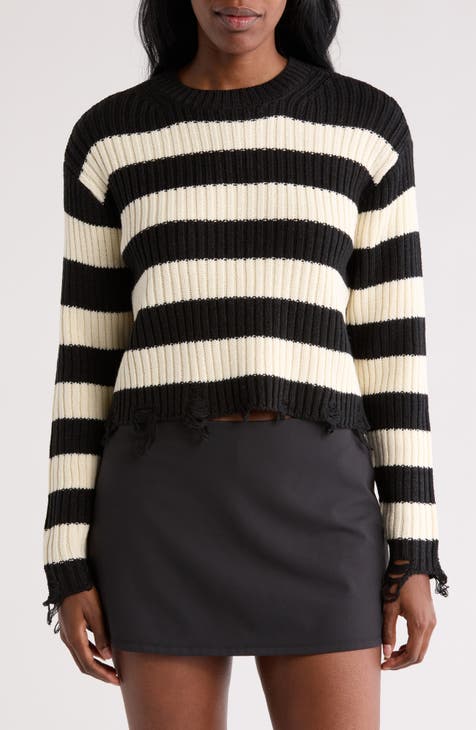 Mercer Stripe Distressed Sweater