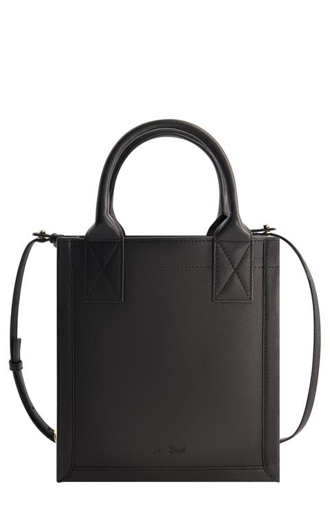 Small Smooth Leather Tote Bag
