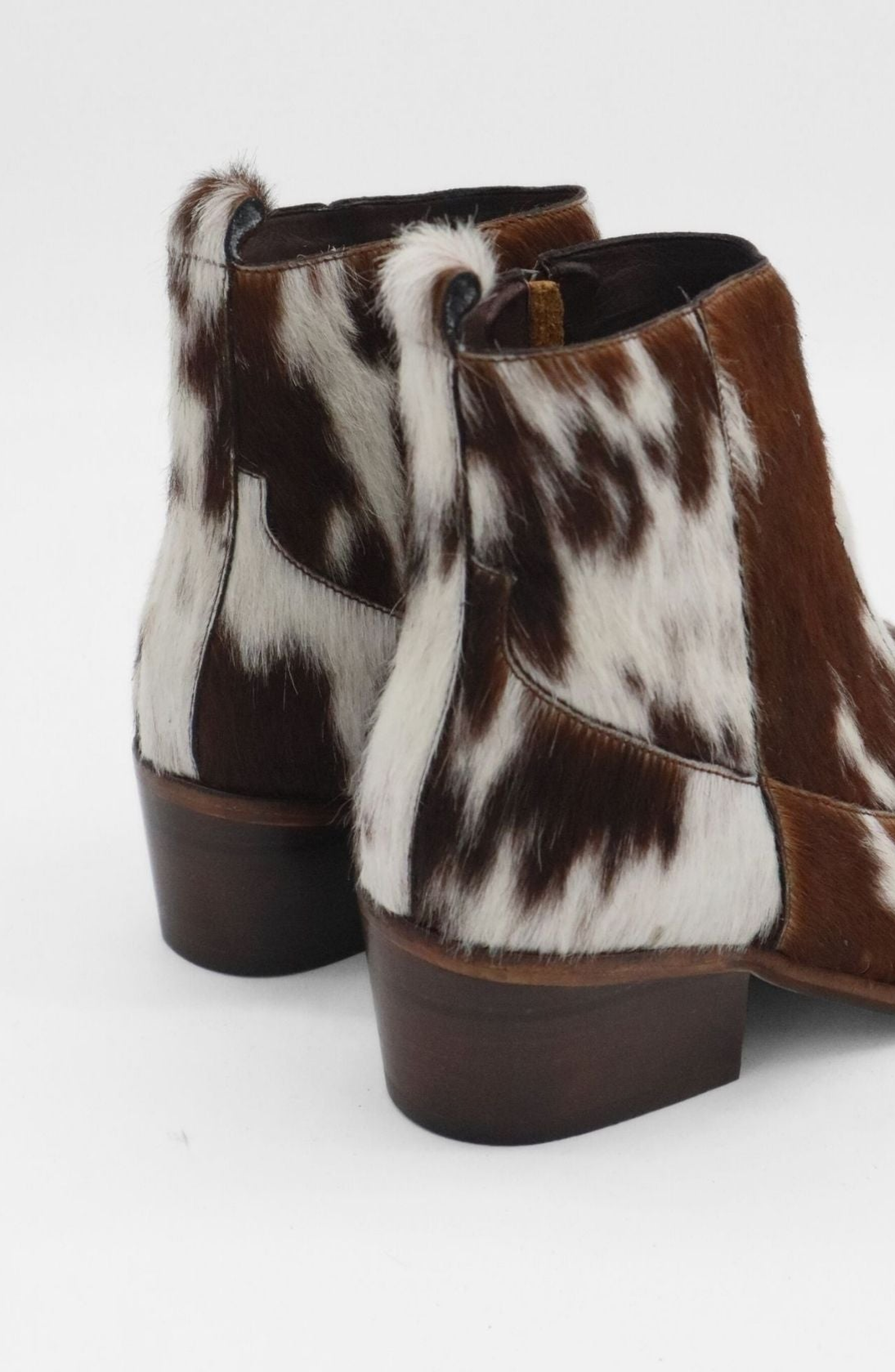 STIVALI NEW YORK Nomad Western Cowboy Booties, Alternate, color, White Cowhide