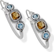 SAMUEL B. Sterling Silver & Semiprecious Stone Earrings