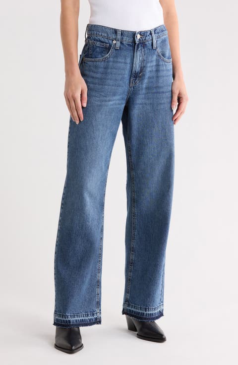 High Waist Straight Leg Jeans