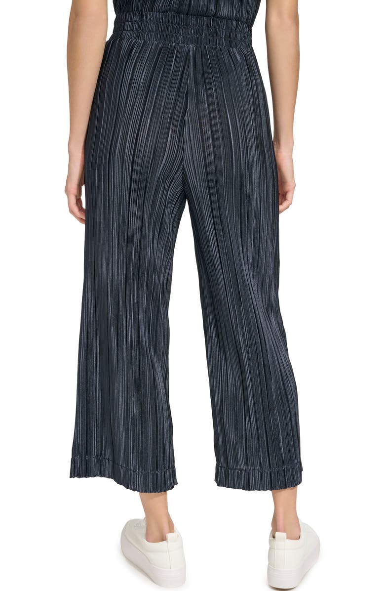 Andrew Marc Sport Crop Pull-On Plissé Pants, Alternate, color, 