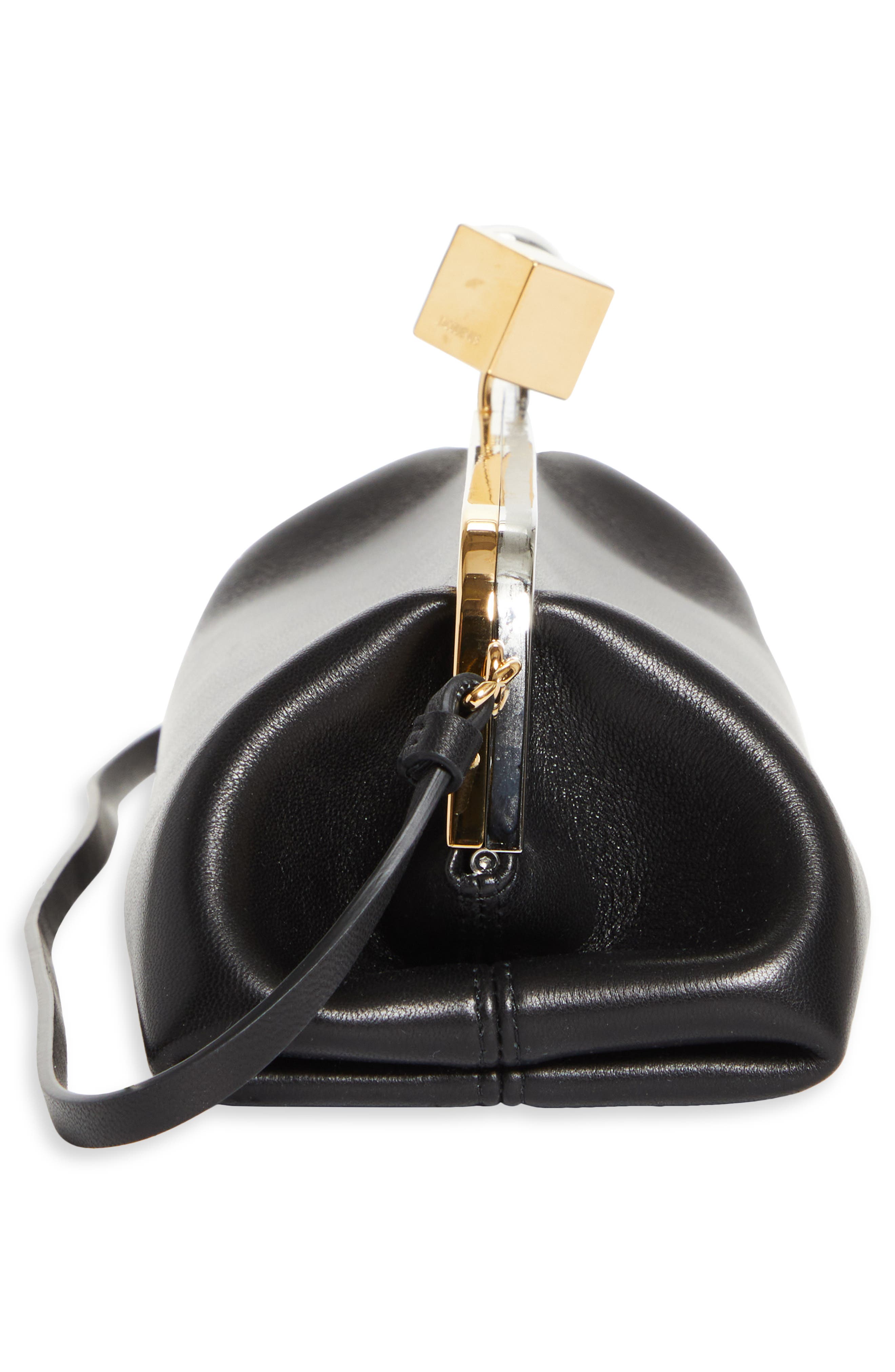 Jacquemus La Pochette Salon Leather Clutch, Alternate, color, 