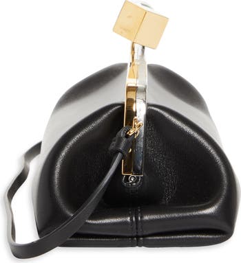 【関税＆送料込み】Jacquemus 'La Pochette Salon' Black Shou Jacquemus La Pochette Salon Leather Shoulder Bag | Neiman Marcus