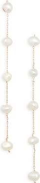NORDSTROM RACK Freshwater Pearl Linear Earrings