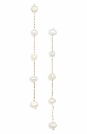 Freshwater Pearl Linear Earrings