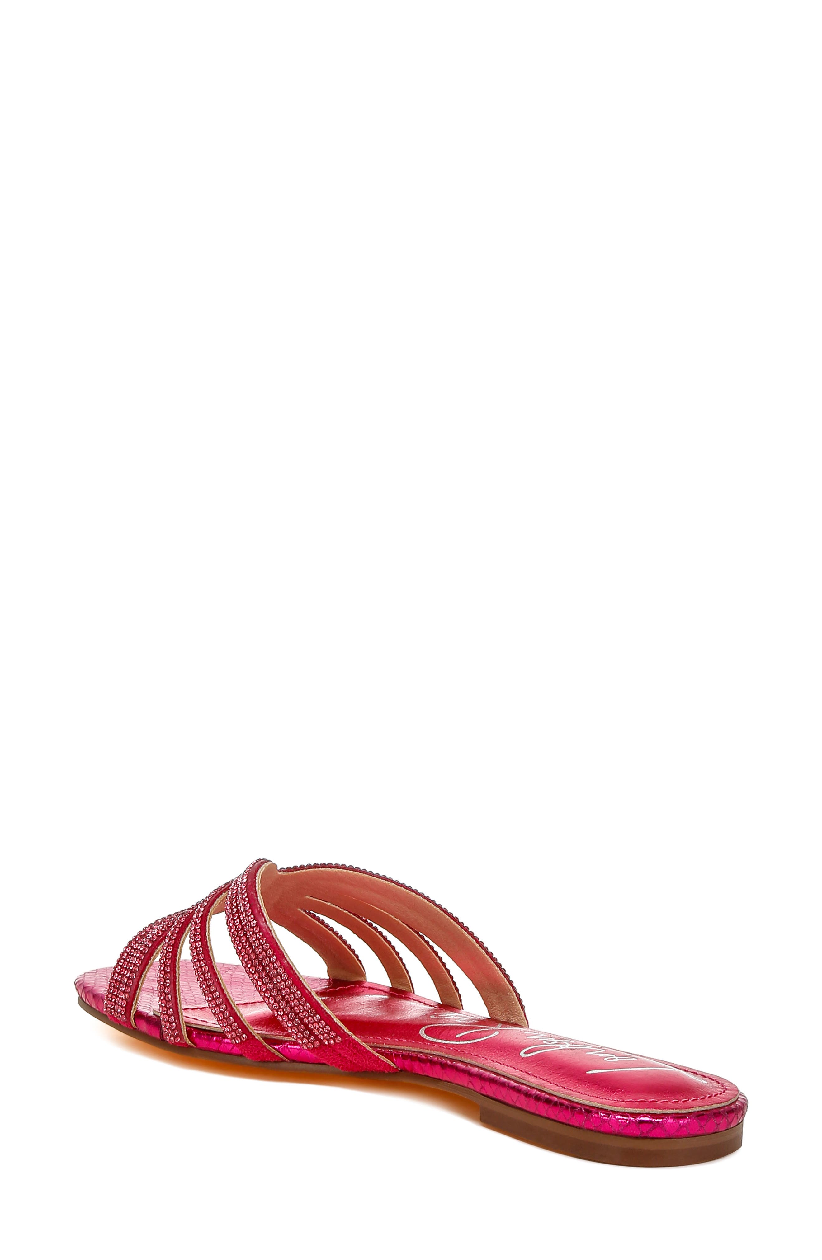 Dindy Embellished Slide Sandal, Alternate, color, FUSHIA