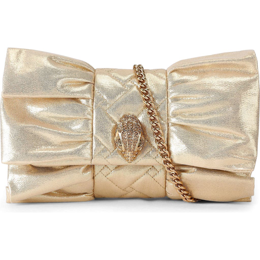 Kurt Geiger London Mini Kensington Bow Crossbody Bag In Brown
